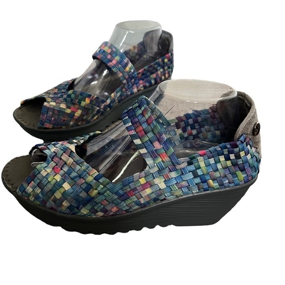 Bernie Mev Rainbow Wedge Heels - Picture 1 of 5